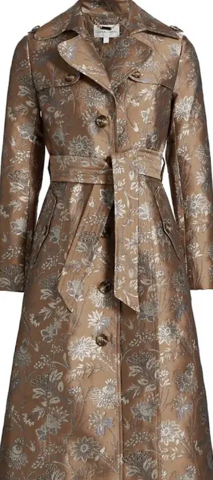 Cara Carlie Тренч Jacquard сад размер XS новый с этикетками - Изображение 4 из 4