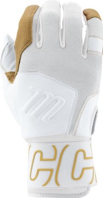 Blacksmith Full WRAP Adult Batting Glove V2, White/White, Adult Small