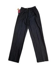 Vtg 90s Liz Claiborne Jeans Denim Trousers NWT Size 14 Dark Blue Straight Leg