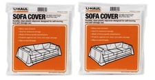 U-Haul Sofa Covers - 2 Pack – Plastic Moving and Storage Covers for Couches Up