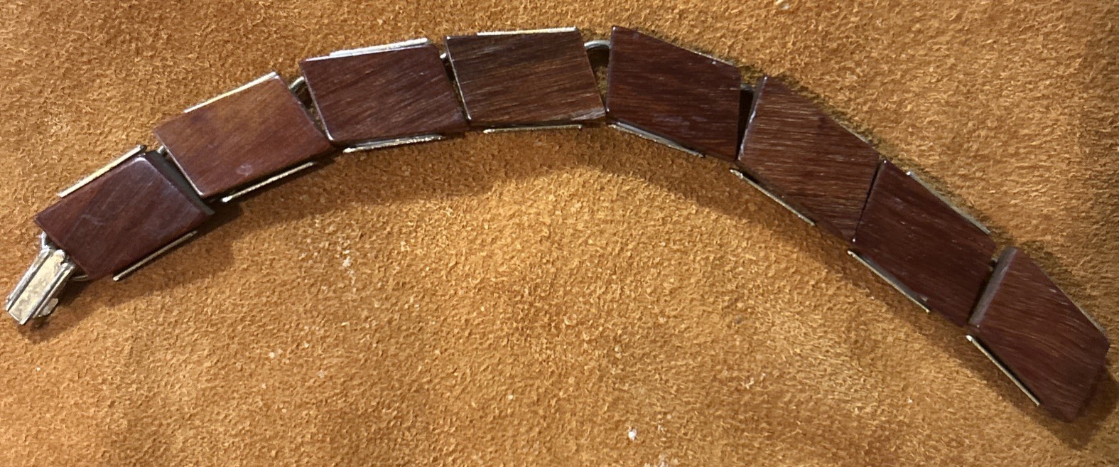 Mid-Century Led To Amazing Styles-Wood Piece Bracelet In Tru Scandinavian Style