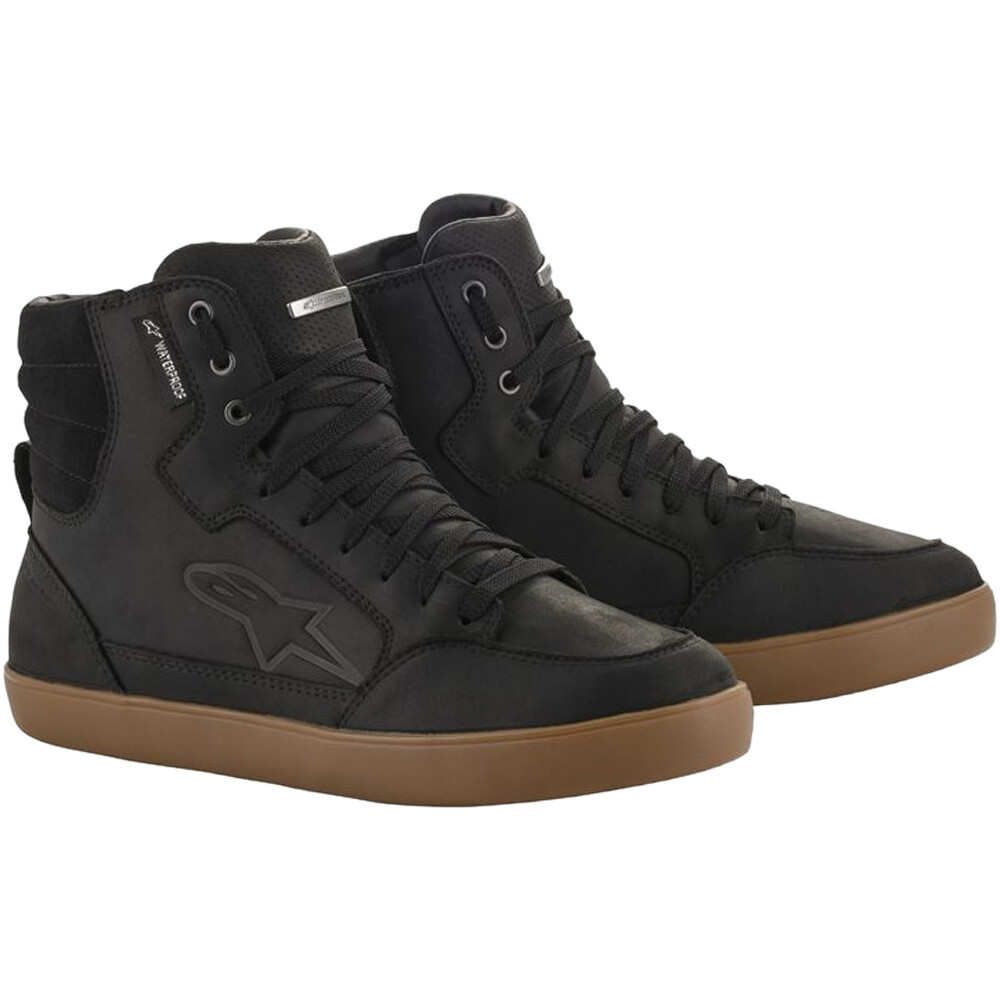 ALPINESTARS J6 Black/Gum W/PROOF MOTORCYCLE RIDE SHOES SIZE 9