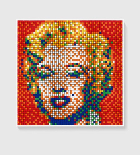 Rubik Shot Red Marilyn Space Invader - Picture 1 of 12