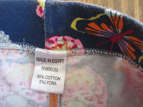 Boutique Designer Girls 7/8 Ruffle Pants Butterfly Floral Cotton Stretch Egypt - Picture 2 of 8
