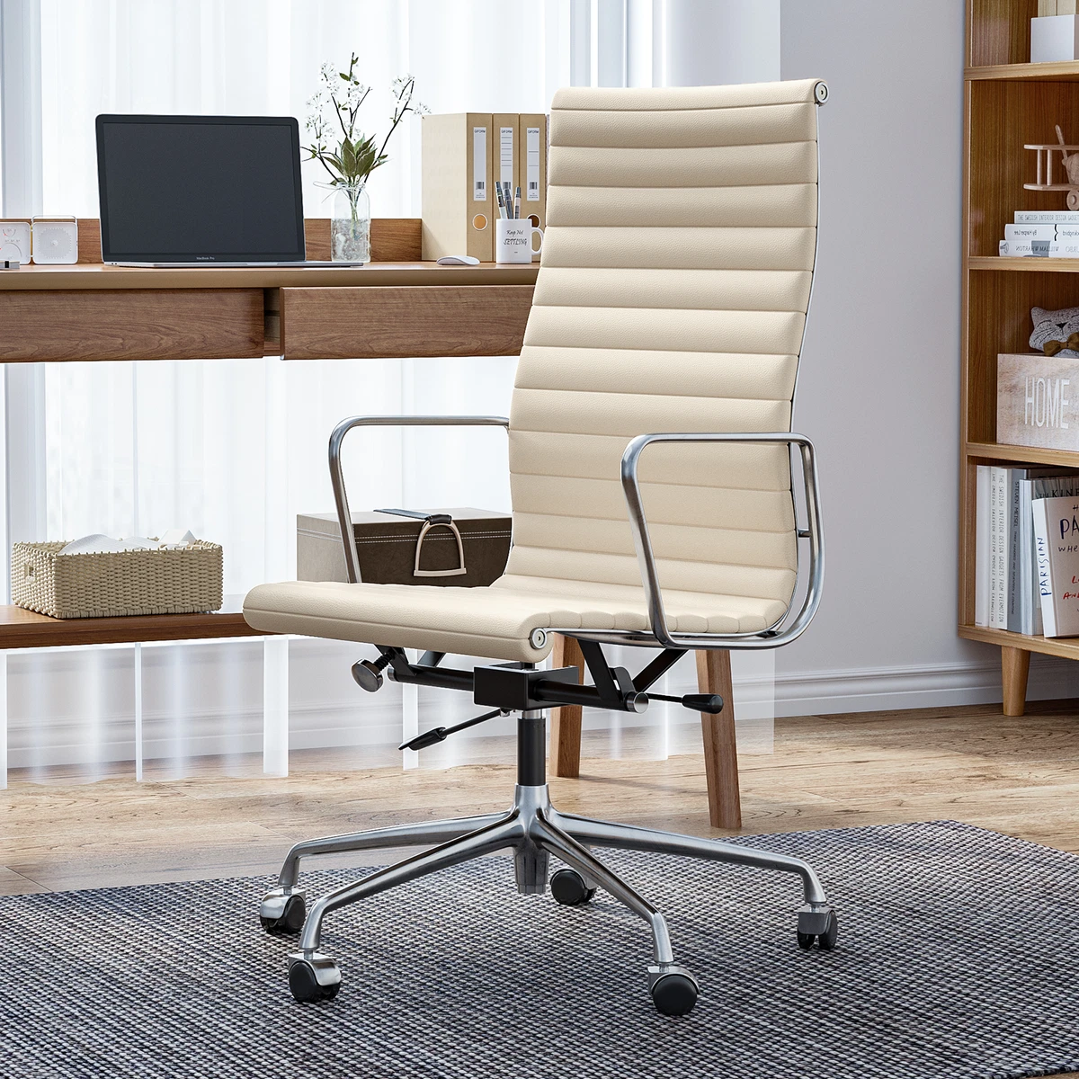 Adjustable Classic Office Chair Ergonomic Swivel Leather Executive
