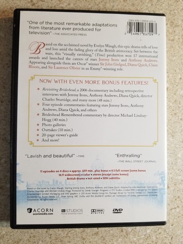 Brideshead Revisited (DVD, 2011, 30th Anniversary Edition) - Picture 2 of 5