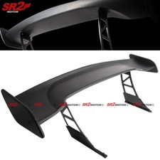 Universal 57 Inch Matte Black Abs Down Force Gt High Wing Rear Racing Spoiler