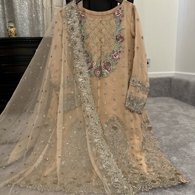 Pakistani Indian Shalwar Kameez  Chiffon With Duppata Bust 42 Alizeh