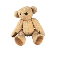 VTG Large Fully Jointed Teddy Bear Firm Feel 17  Head Arms Legs Move GVC