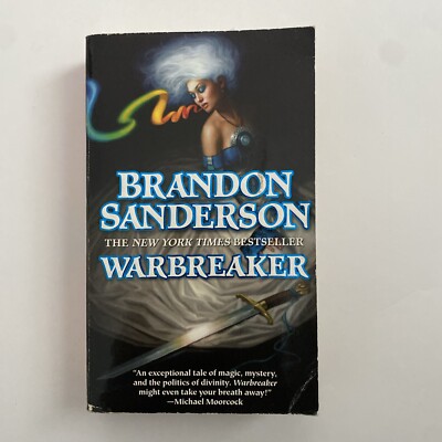 ''Warbreaker'' by Brandon Sanderson PB Original Cover Epic Adventure Fantasy Genre