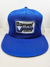 Vintage USA MADE Banvel Herbicide Farm Patch Trucker Hat Snapback Dad Cap