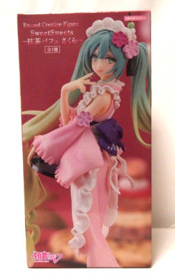 Hatsune Miku Excood Creative Figure SweetSweets Matcha Parfait Sakura Ver. FURYU