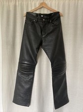 VTG Moschino Faux Leather Biker Pants Jeans
