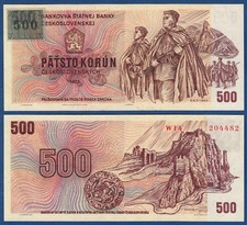 TSCHECHISCHE REPUBLIK / CZECH 500 Korun (1993) aUNC  P.2