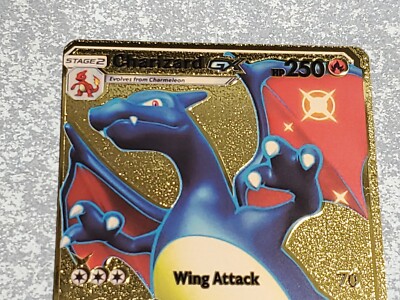 Pokemon Charizard GX Gold Foil Fan Art SV49/SV94 HP250 | eBay