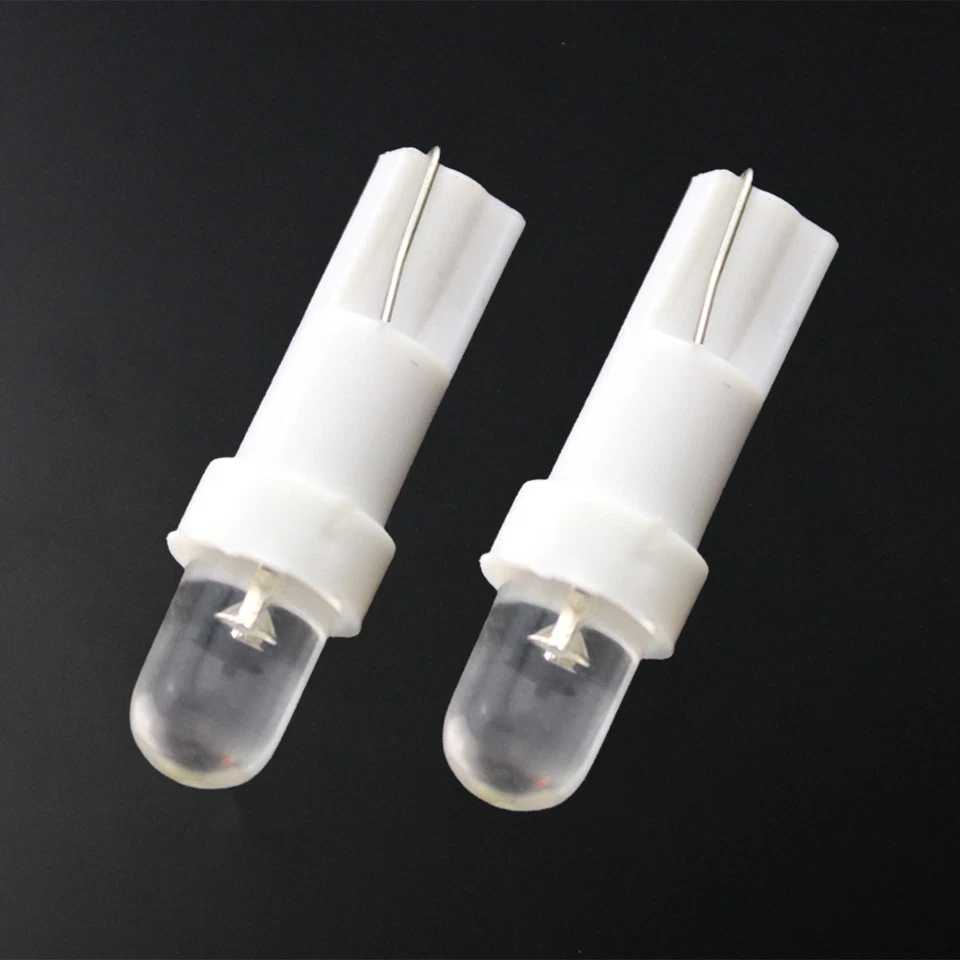 50Pcs T5 LED White 74 70 58 37 286 Wedge Dashboard Cluster Gauge Light Lamp Bulb - Image 3 of 4