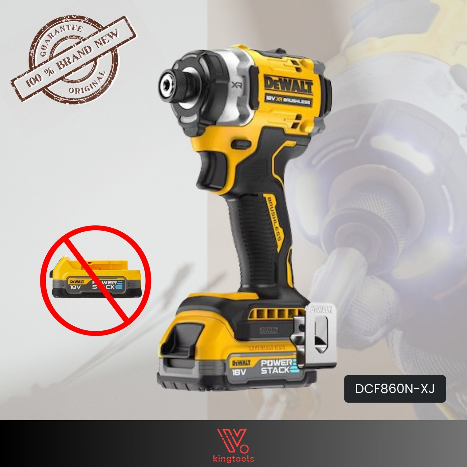 Dewalt DCF860N-XJ 18V XR Brushless Impact Driver Body Only