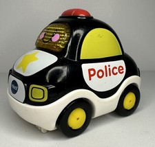 VTech Go Go Smart Wheels Police Car Black White Talking Light  Sound Works