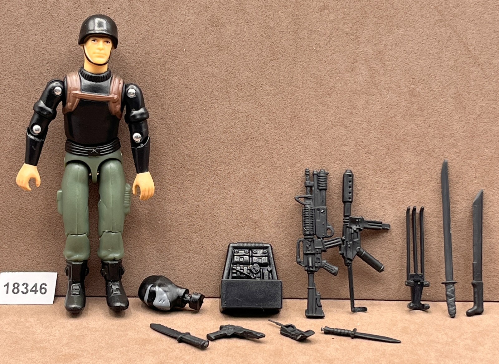 BLACK MAJOR CUSTOM CIA SPOOK ACTION MAN G.I. Joe 3.75