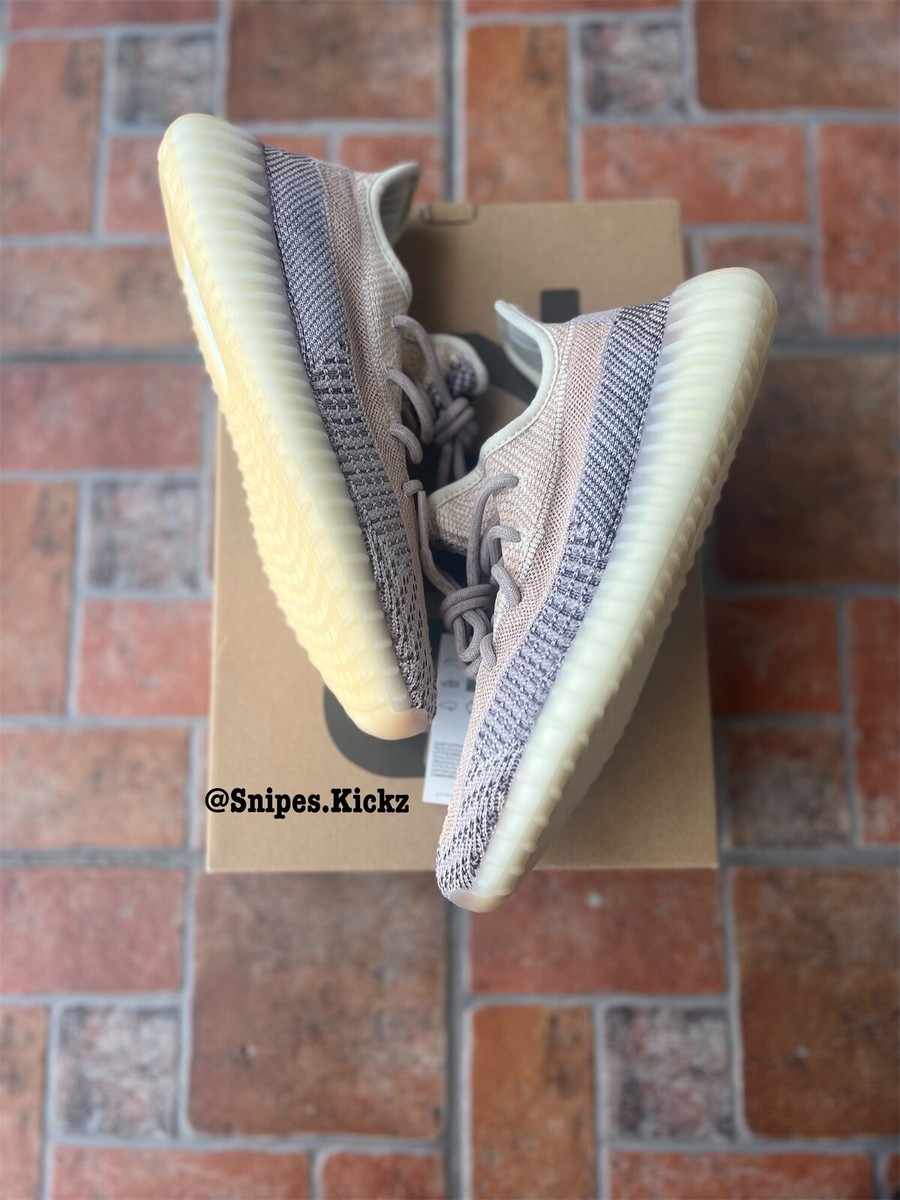 ash pearl yeezy on feet