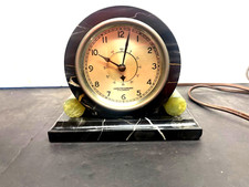 Antique Art Deco Marble Hamilton Sangamo Synchronous Clock Working