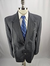 Evan Picone men's Gray Wool Blazer Jacket 44R