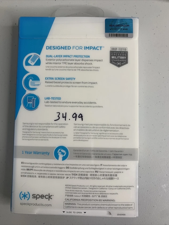 Funda rígida híbrida Speck Candyshell para Samsung Galaxy S7 - púrpura/naranja Foto 2 de 2