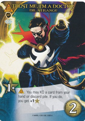 DR STRANGE 2015 Upper Deck Marvel Legendary TRUST ME, I'M A DOCTOR