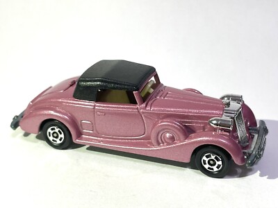 Tomy Pocket Cars 1937 Packard Coupe Roadster 179-F52 Tomica Custom Painted Pink