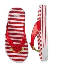 NEW Gymboree Girls Flip Flops 10 4 5 Holland Days Red white shoes sandals tulip