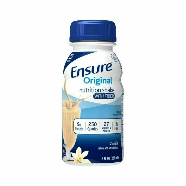 Resistencia Ensure Proteína Vainilla y barras de energía, bebidas y pastillas