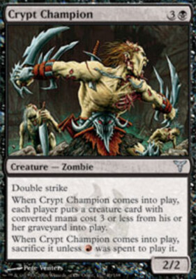 Crypt Champion Light Play, English Magic the Gathering MTG Dissension