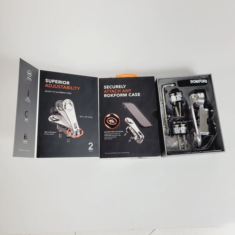 ROKFORM Motorcycle Cell Phone Perch Mount Clutch Aluminum Pro Series 334201P-PA - Image 2 of 4
