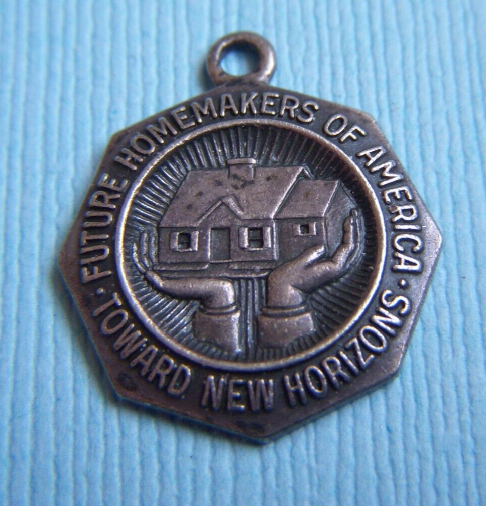 Vintage Future Homemakers of America sterling charm - Gem