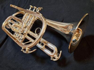 Yamaha コルネット本体 シルバー ケース付き YCR-733 YAMAHA YCR-733 Cornet Silver Plated with Hard Case Mouthpiece for