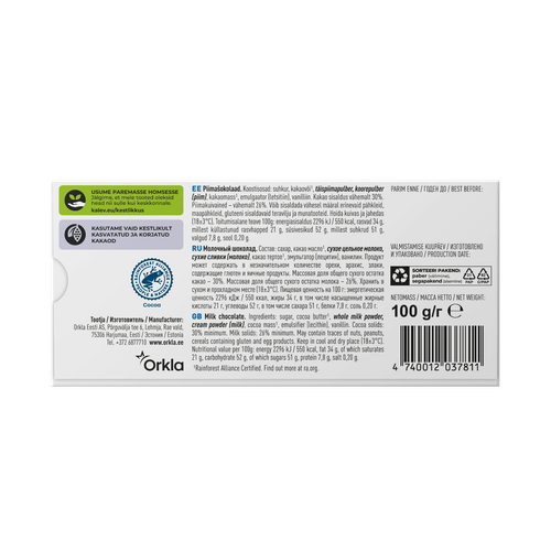 ESTLAND - Kalev White Milk Dark Chocolate Your Choice 2 x 100g 3,53oz Riegel - Bild 62 von 69