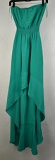 Jay Godfrey Womens Dress Strapless Silk Green 0
