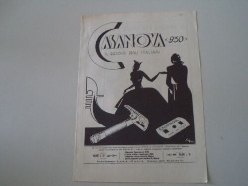 advertising Pubblicità 1930 RASOIO CASANOVA 930 - Imagen 1 de 1