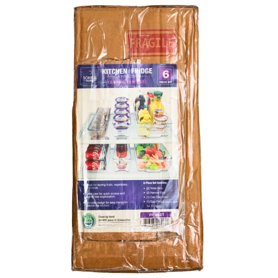Sorbus Six Juego de 6 Cubos Organizador Cocina Nevera y Congelador Foto 2 de 4