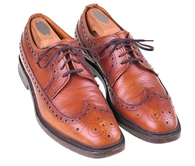 Loake Handmade in ENGLAND 1639D Last Brown Brogue Wingtip Dress 