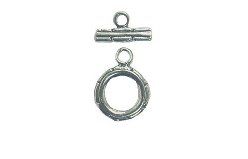 Black Spinel 3 Strand Necklace · 925 Sterling Silver Toggle 