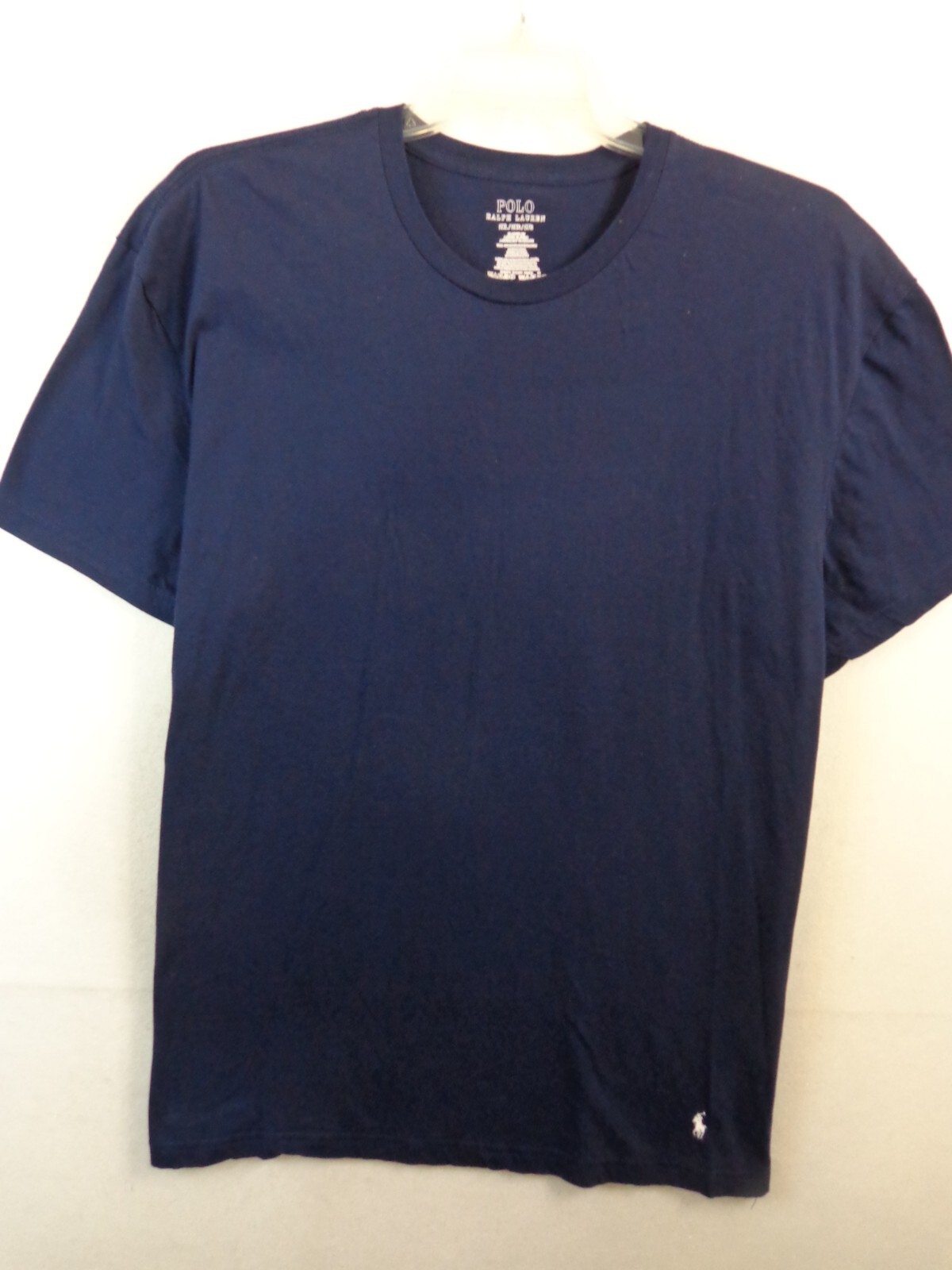 Polo Ralph Lauren T Shirt Uomo 2XL Blu Navy Manica Corta Logo Pony