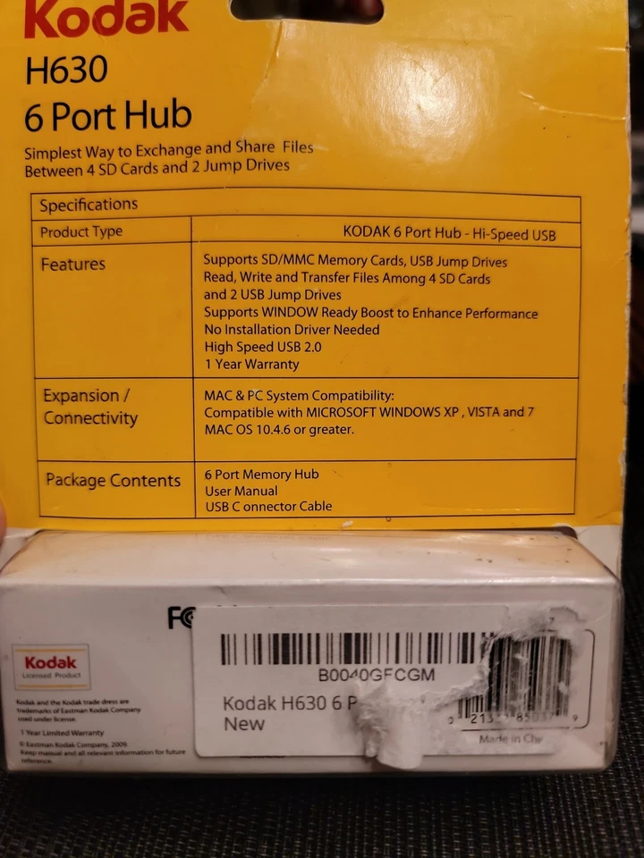 Kodak H630 6 Port Memory Hub (85037), USB 2.0- High Speed - Image 2 of 2