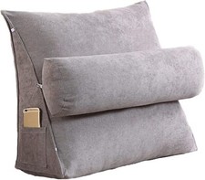 Chenille Wedges Reading Pillow Back Wedge Cushion Pillow TV Pillow