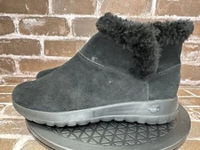 Skechers On-The-Go Joy Bundle Up Ankle Boots Black 15501 Womens Size 8
