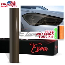Headlight TPU Tint Gloss Dark Smoke Black PPF Protection Film Tail Light Fog DIY