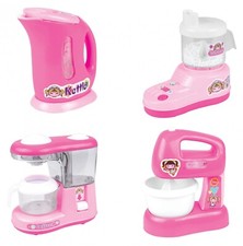 Cooking Kitchen Appliance Playset Food Juicer Mixer Kettle Water Dispenser Kids