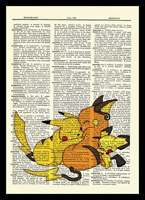 【希少】Pokémon Art Print ピカチュウ アートプリント s-l400.jpg