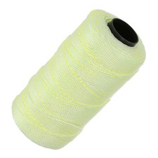Nylon Rope 3 Wire Braided Masonry 1.5mm x 200m, Light Yellow