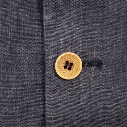Sartoria Linen Blazer Mens 40R Blue Gray Suit Jacket Unstructured Sport Coat - Picture 2 of 13